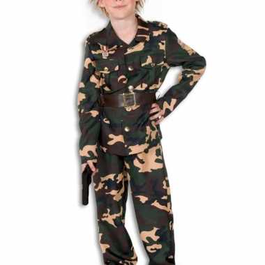 Camouflage verkleedkleding voor kinderen