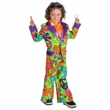 Flower power jongens verkleedkleding