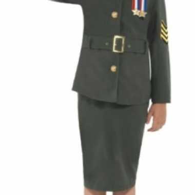 Groen soldaten uniform voor meisjes