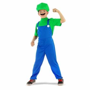 Loodgieter luigi pak groen voor jongens