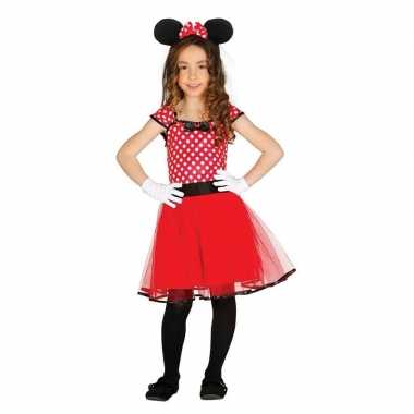 Verkleedkleding muizen meisje rood 10109765