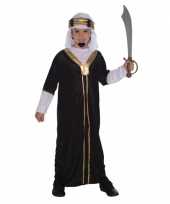 Arabieren sultan verkleedkleding voor kinderen zwart