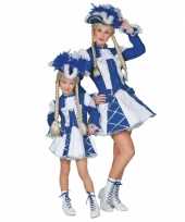 Dansmarieke verkleedkleding blauw voor meisjes