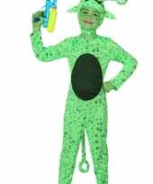 Groene alien verkleedkleding kind