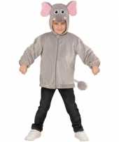 Olifanten verkleedkleding hoodie voor kids