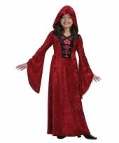 Rood halloween vampier verkleedkleding voor meisjes