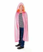 Roze kindercape van fluweel kids