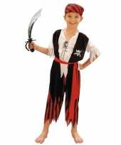 Verkleed piraten verkleedkleding voor kinderen maat m met zwaard